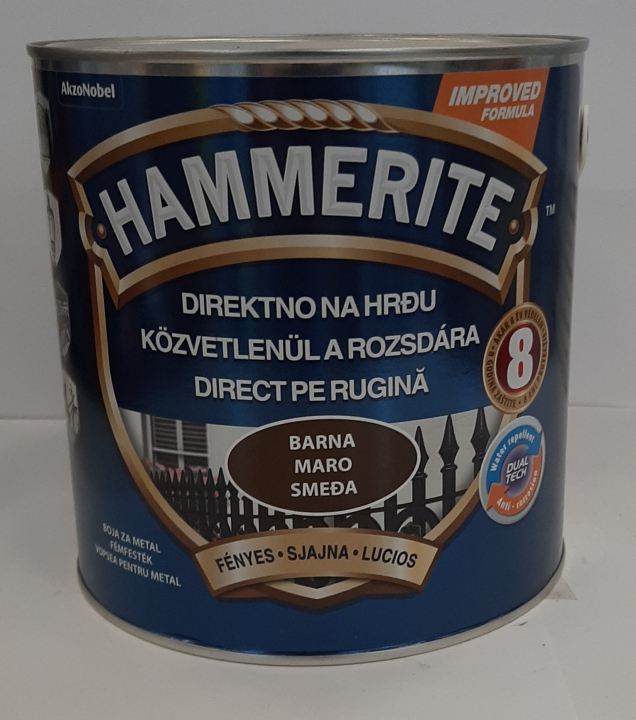 HAMMERITE FÉMFESTÉK 0,75L FÉNYES BARNA 275634