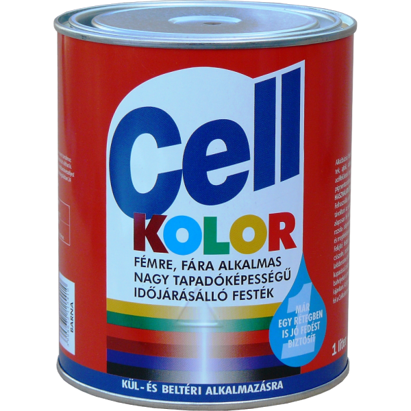 Poli-Farbe Cellkolor zománc festék Fekete 5L 3848