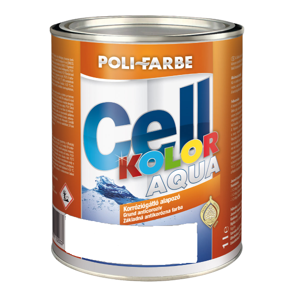 Poli-Farbe Cellkolor Korróziógátló alapozó Szürke festék 1L 3831