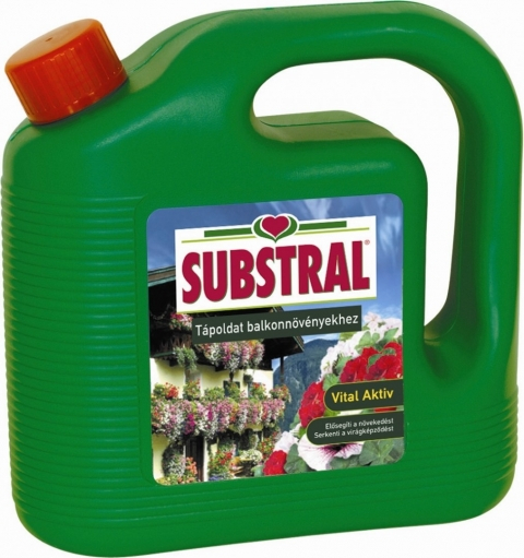 SUBSTRAL® Tápoldat muskátlihoz és balkonnövényekhez, 2000 ml 9000100056380