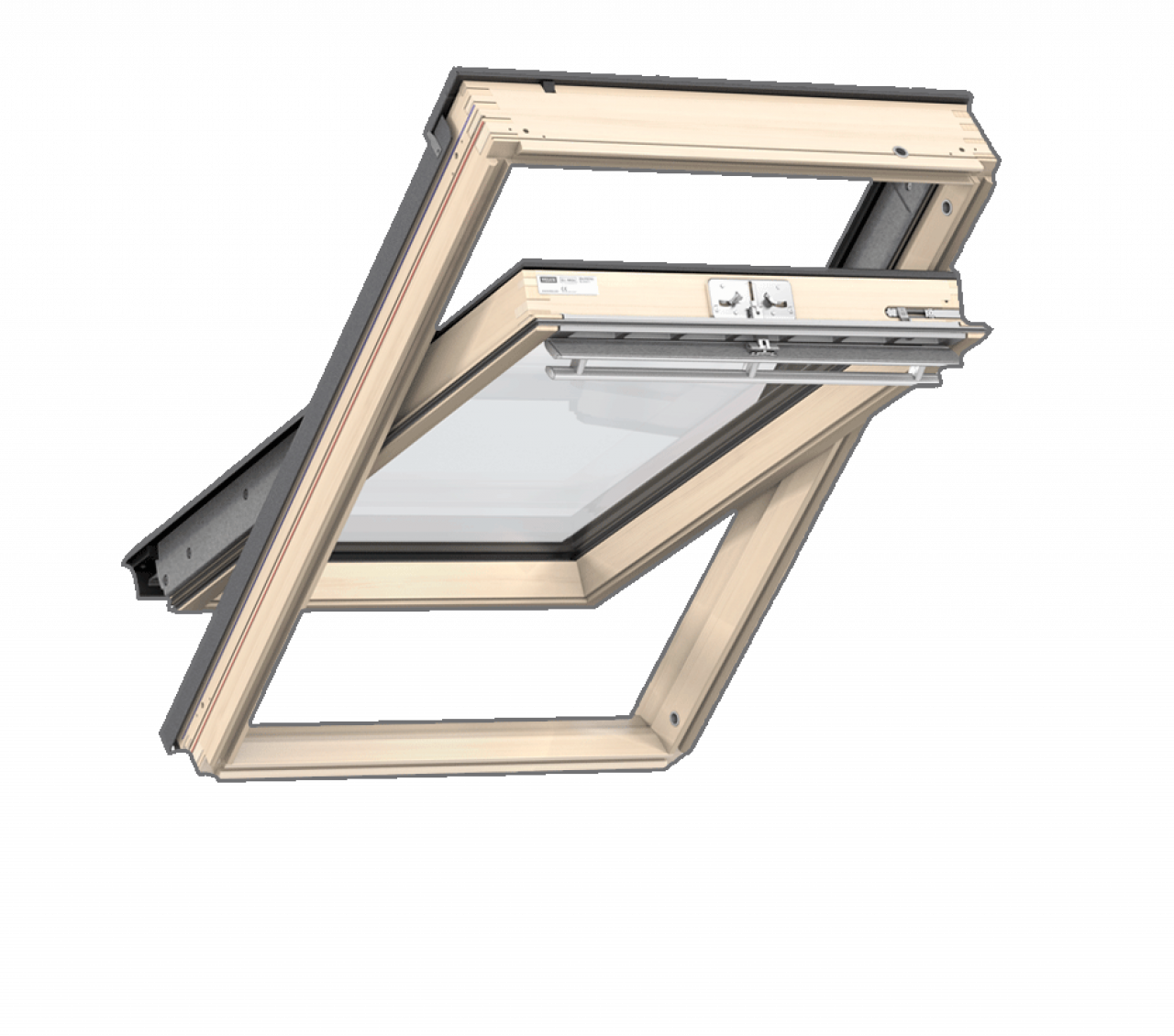 Velux - Standard Plus Felső kilincses fa tetőtéri ablak GLL1064